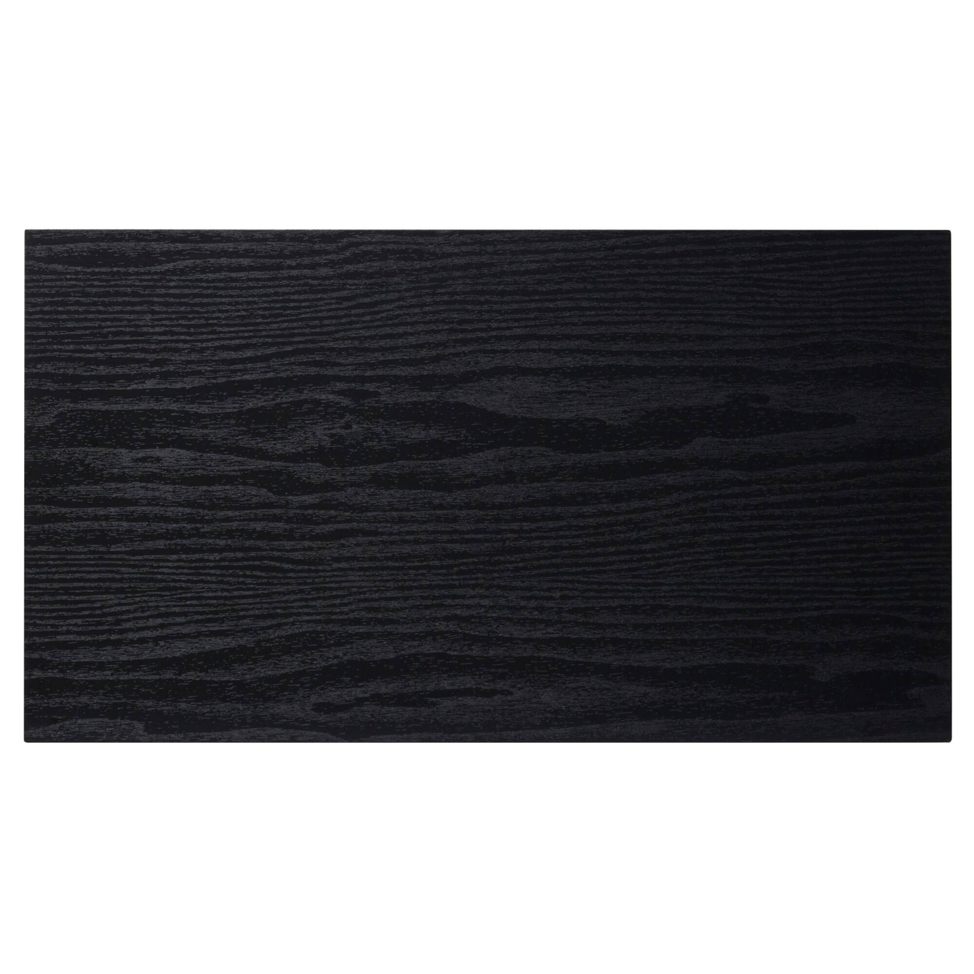 26" Black Metal Contemporary Accent Table